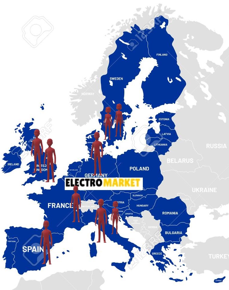 Electromarket break-in in Europe