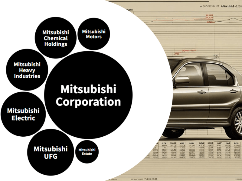 Breaking down of Mitsubishi revenue as per segment