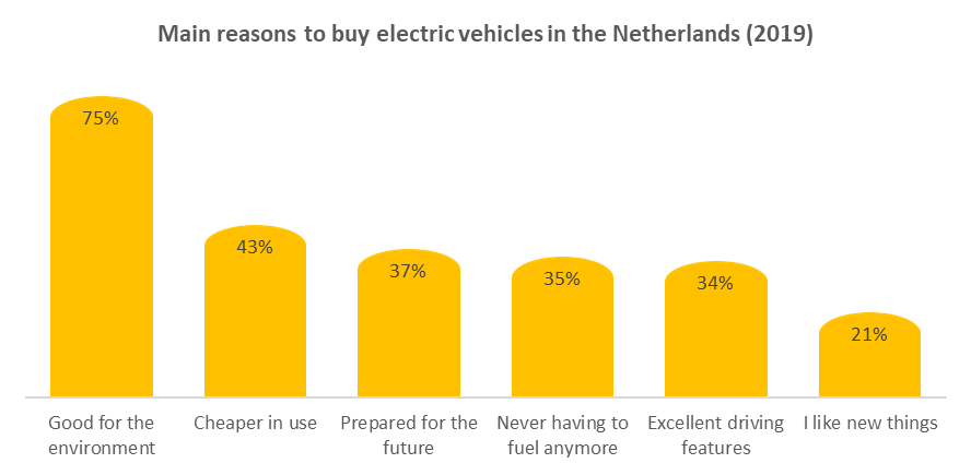 Main reasons to buy EVs in the Netherlands in 2019. 
