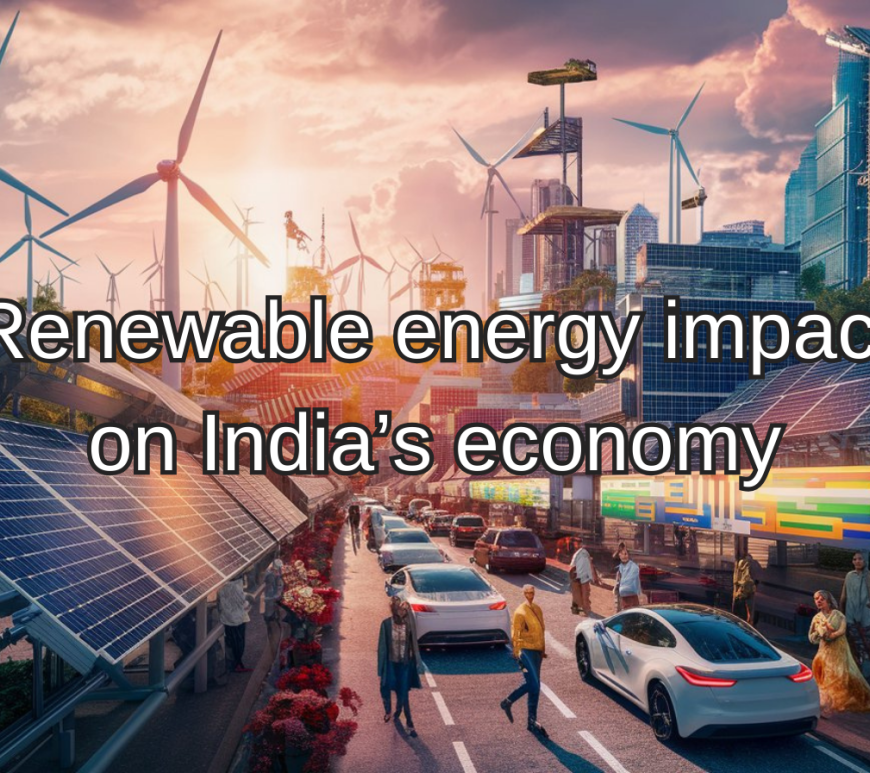 Renewable energy impact on India economy