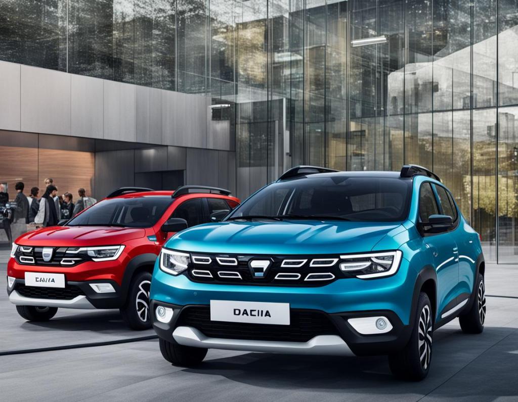 Dacia electric cars in Geneva Motor Show in 2024. 